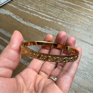 Gold tone Bangle Bracelet